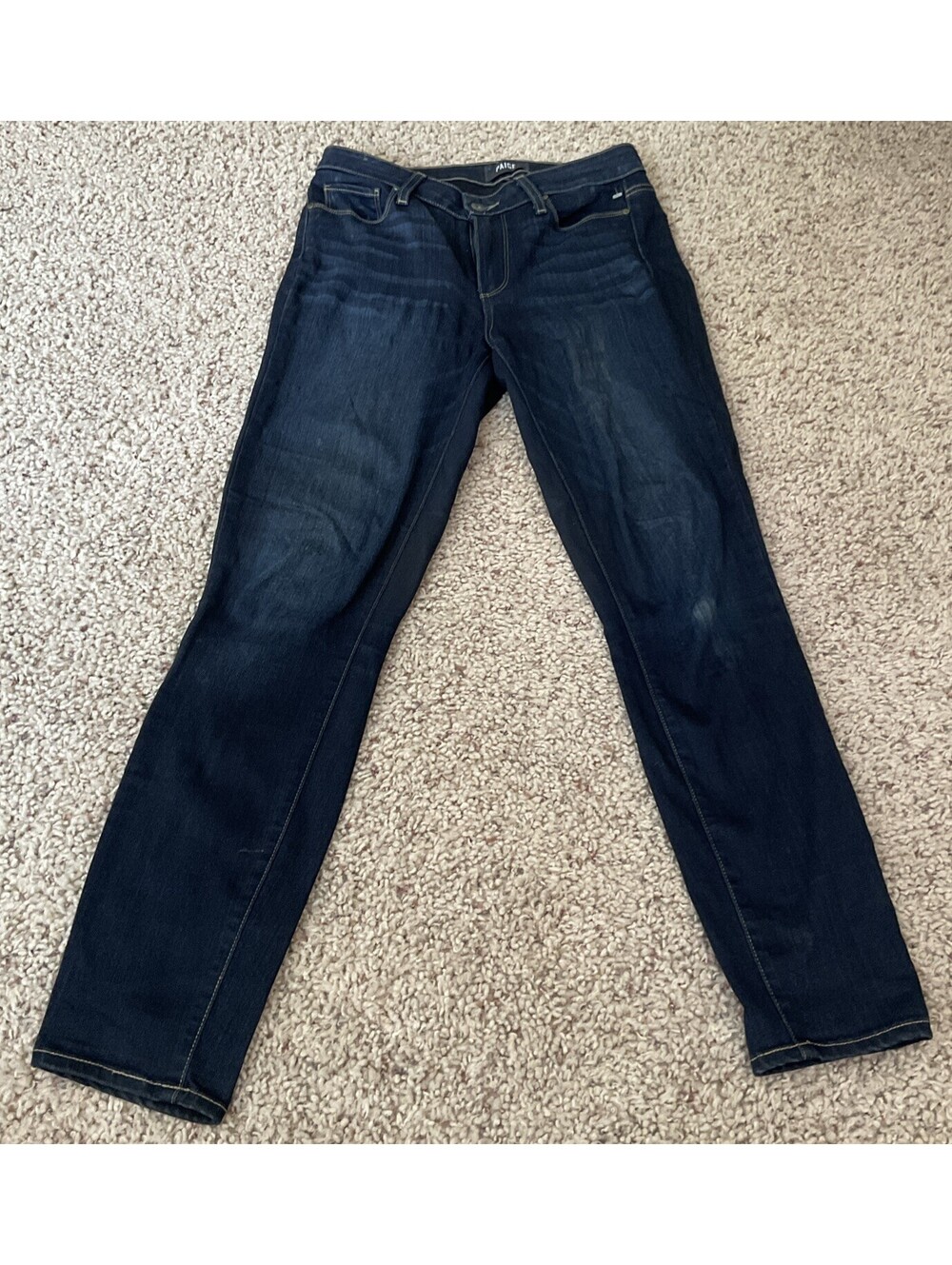 PAIGE Hoxton Ankle Jeans Womens 27 Blue Denim Cotton Spandex